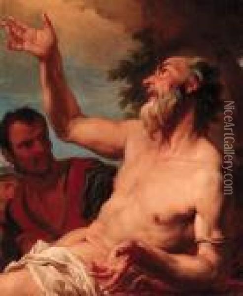 The Martyrdom Of Saint Bartholomew Oil Painting - Antonio Balestra