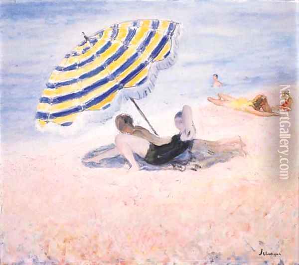 Scene de plage Oil Painting - Henri Lebasque