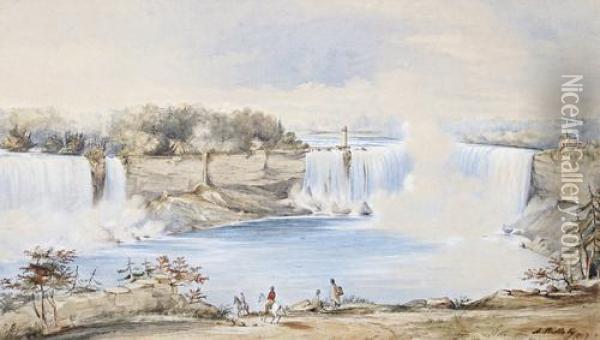 The Horseshoe Falls, Niagra Oil Painting - Alicia Killaly