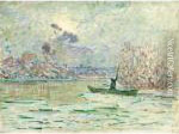 L'hiver, Pres De Lavacourt Oil Painting - Claude Oscar Monet