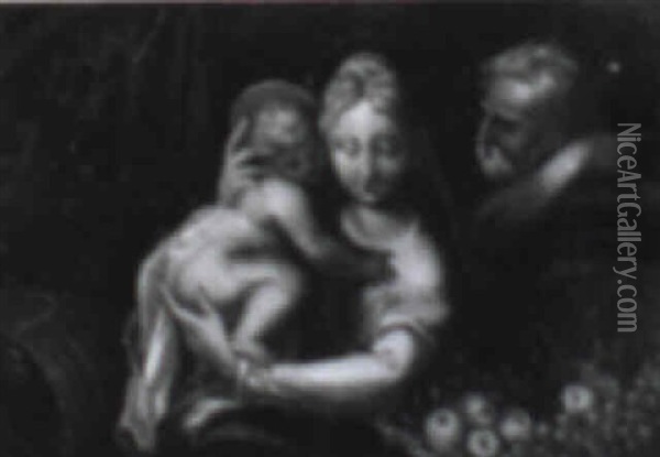 The Holy Family Oil Painting -  Parmigianino