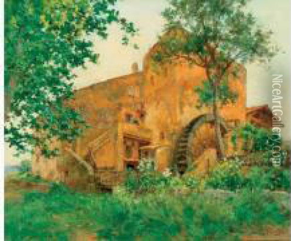 Le Moulin Oil Painting - Joseph Garibaldi