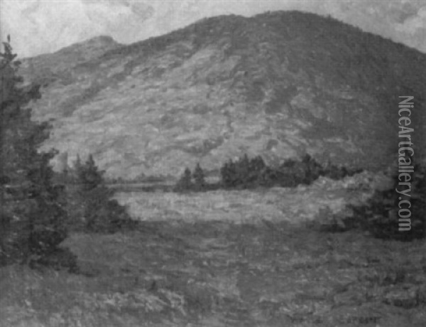 Northern Landscape With Mountain Oil Painting - Walter Sargent