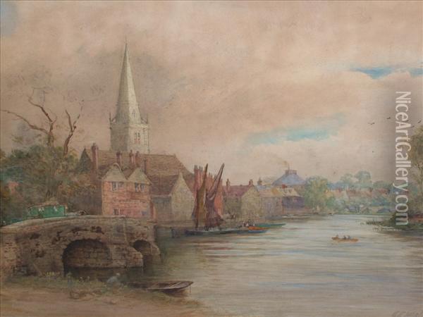 Stratford Oil Painting - Charles Edward Holloway