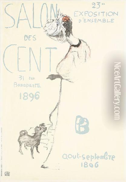 Le Salon Des Cent Oil Painting - Pierre Bonnard