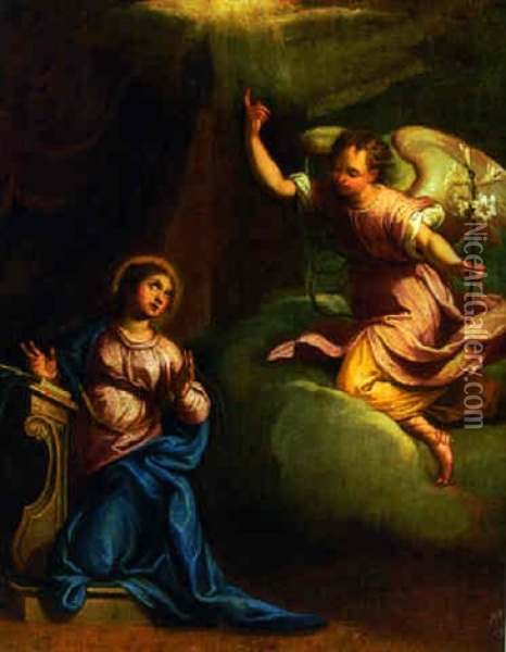 The Annunciation Oil Painting - Carlo Maratta