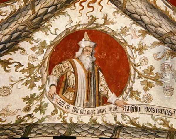 The Prophet Ezekiel from the Loggia dAnnunciazione Oil Painting - d'Allamagna Giusto