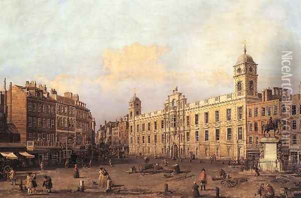 London Northumberland House Oil Painting - (Giovanni Antonio Canal) Canaletto