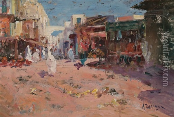 Zoco Arabe Oil Painting - Andres Larraga Montaner