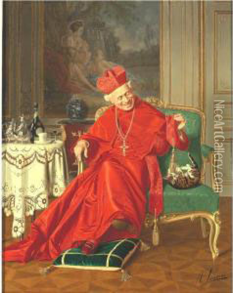 His Eminence's Friend Oil Painting - Andrea Landini