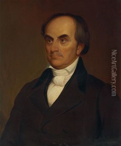 Portrait Of Daniel Webster Oil Painting - Thomas Bayley Lawson