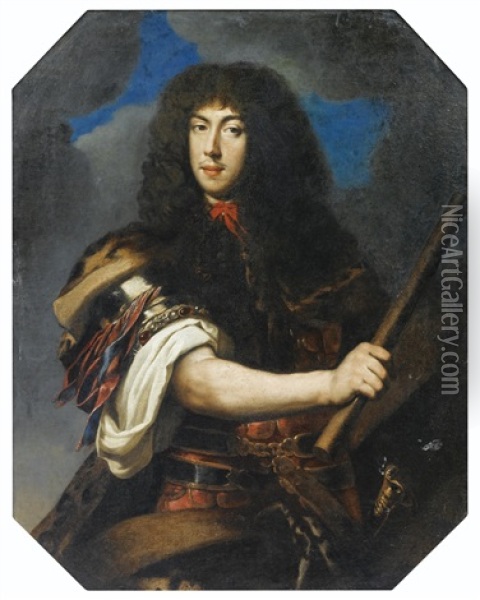 Portrait D'un Marechal Vetu A L'antique Oil Painting - Justus van (Verus ab) Egmont