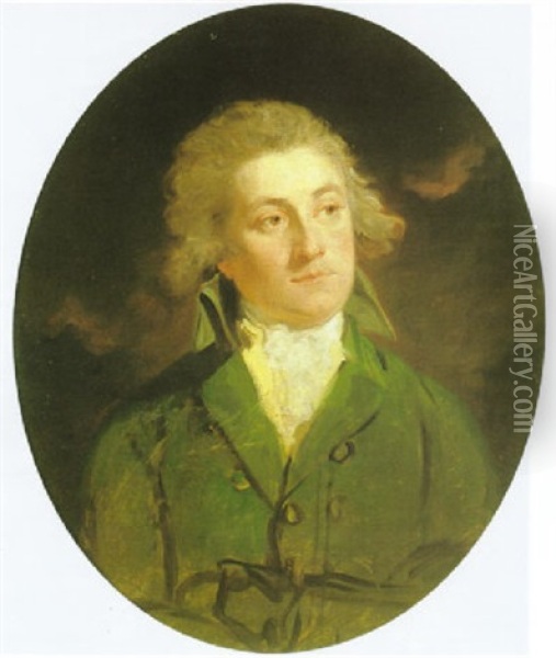 Portrait Of Wilson Gale-braddyll Oil Painting - Sir John Hoppner