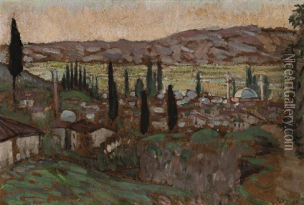 View Of Brussa Oil Painting - Roger Fry