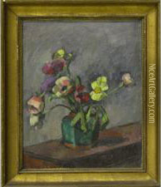 Vase Defleurs Oil Painting - Maurice Asselin