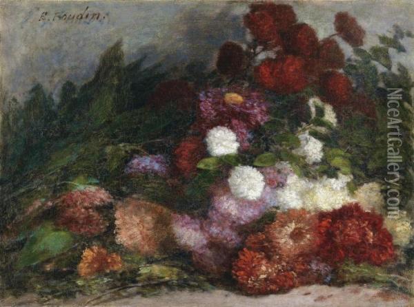 Jete De Fleurs Oil Painting - Eugene Boudin