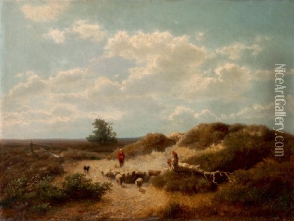 Ostfriesische Heide Oil Painting - Heinrich Steinike