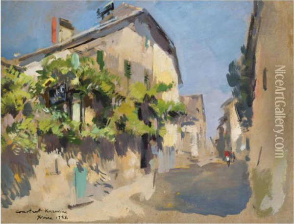 View Of Yvoire Oil Painting - Konstantin Alexeievitch Korovin