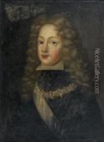 Portrait Du Roi Philippe V D'espagne Portant La Toison D'or Oil Painting - Hyacinthe Rigaud