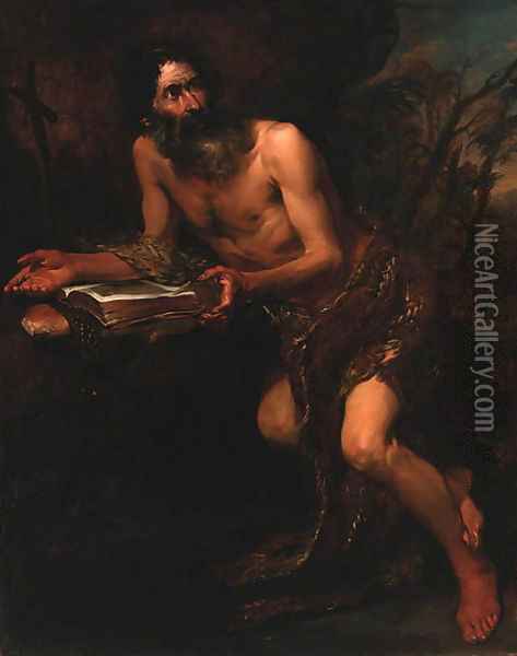 Saint Paul the Hermit Oil Painting - Neopolitan School
