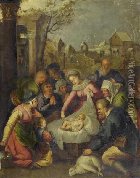 Adoration Of The Kings Oil Painting - Hieronymus II Francken
