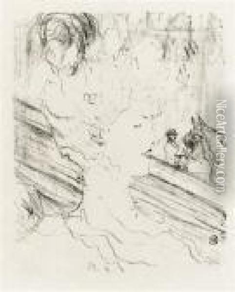 Emilienne D'alencon Oil Painting - Henri De Toulouse-Lautrec