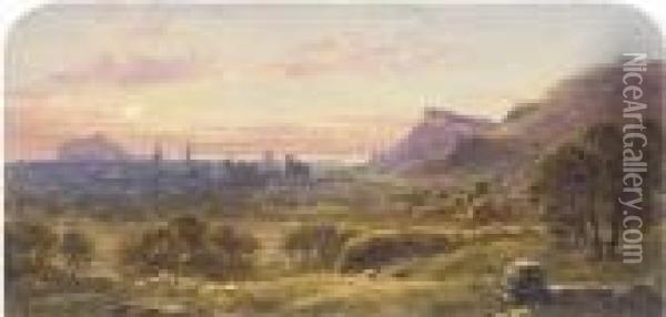 Edinburgh From Craigmillar Oil Painting - Waller Hugh Paton