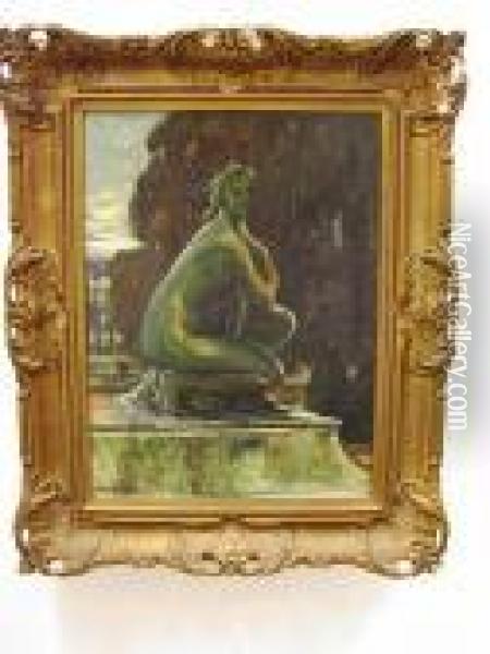 Statue, Possibly Versailles Oil Painting - Alexander Jamieson