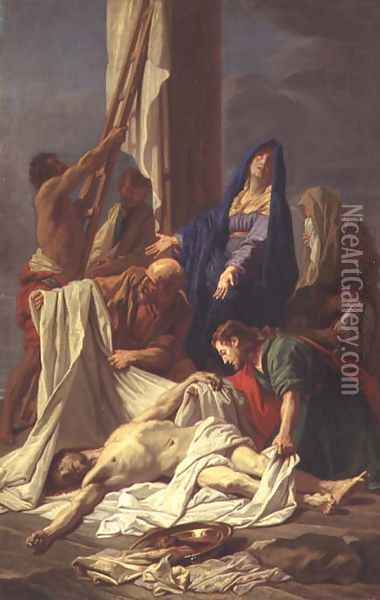 The Descent from the Cross 2 Oil Painting - Jean-baptiste Jouvenet