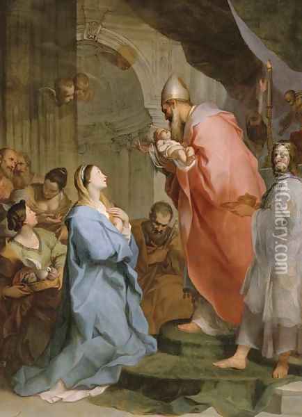 The Presentation in the Temple Oil Painting - Johann Kaspar Sing