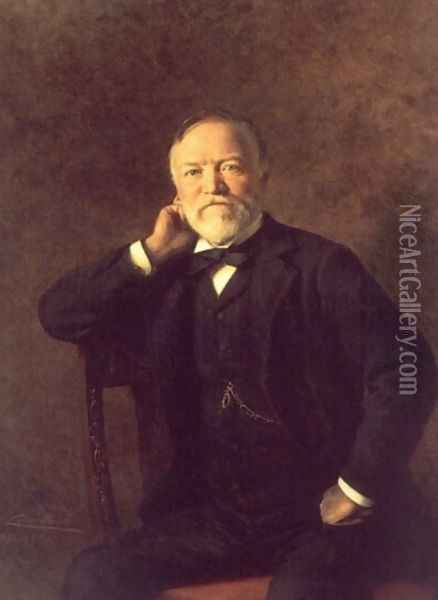 Portrait of Andrew Carnegie Oil Painting - Theobald Chartran