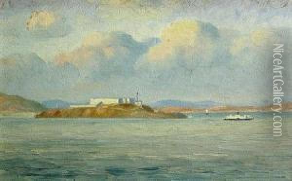 Alcatraz Island Oil Painting - Jean-Jacques Pfister