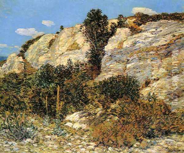 Lyman's Ledge, Appledore Oil Painting - Childe Hassam