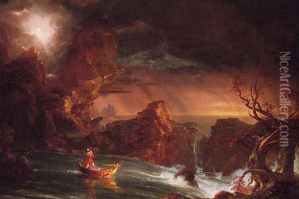 The Voyage of Life: Manhood I Oil Painting - Thomas Cole