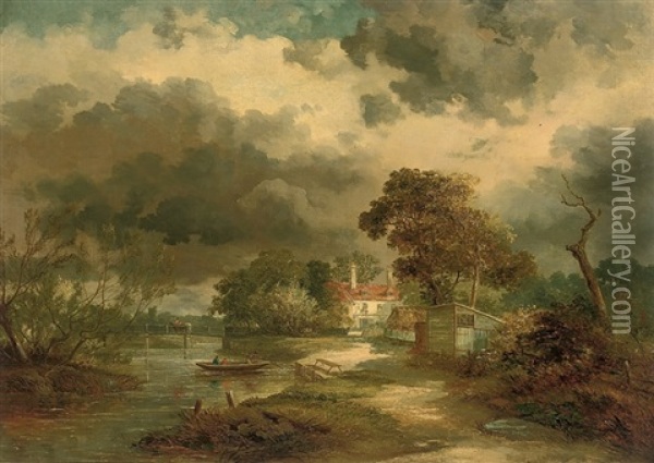 The Incoming Storm Oil Painting - John Dean (Sir) Paul