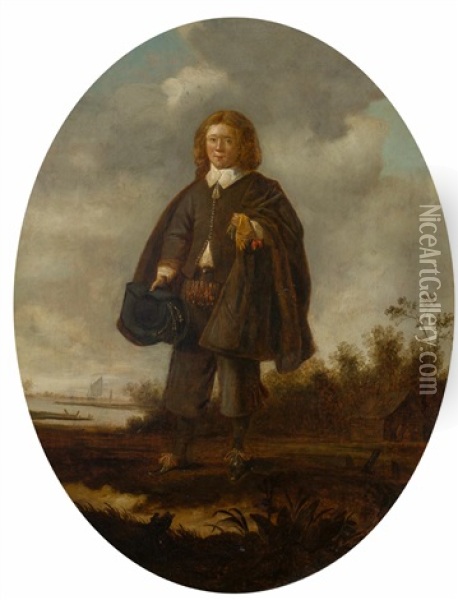 Portrait Eines Jungen Adligen Oil Painting - Gerard van Donck