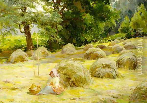 Haytime Oil Painting - Rosa Appleton