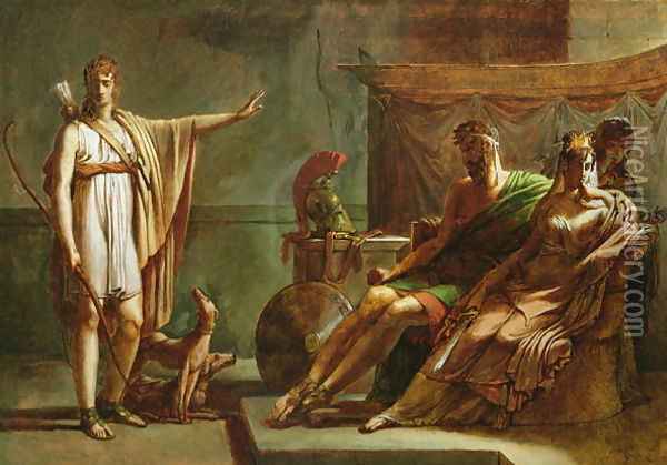 Phaedra and Hippolytus Oil Painting - Baron Pierre-Narcisse Guerin