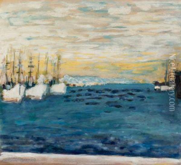 Port Mditerrannen Oil Painting - Pierre Bonnard