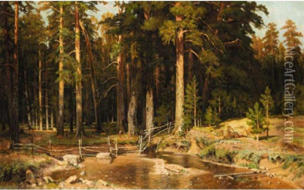 The Mast Tree Grove Oil Painting - Ivan Shishkin