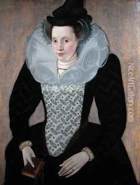 Portrait of a Lady Oil Painting - Robert Peake
