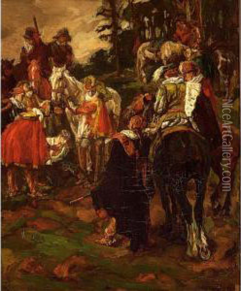 The Fallen Soldier Oil Painting - Johannes Hendrikus Jurres