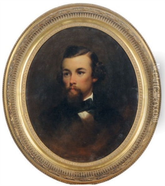 Portrait Of A Gentleman Oil Painting - Samuel Bell Waugh