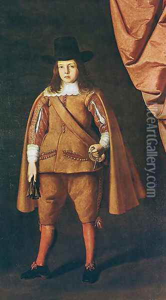 Portrait Of The Duke Of Medinaceli Oil Painting - Francisco De Zurbaran