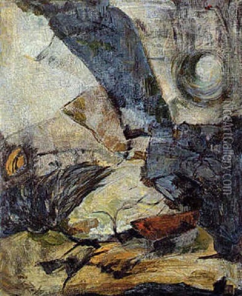 Landschaft Oil Painting - Hanna von Rothky