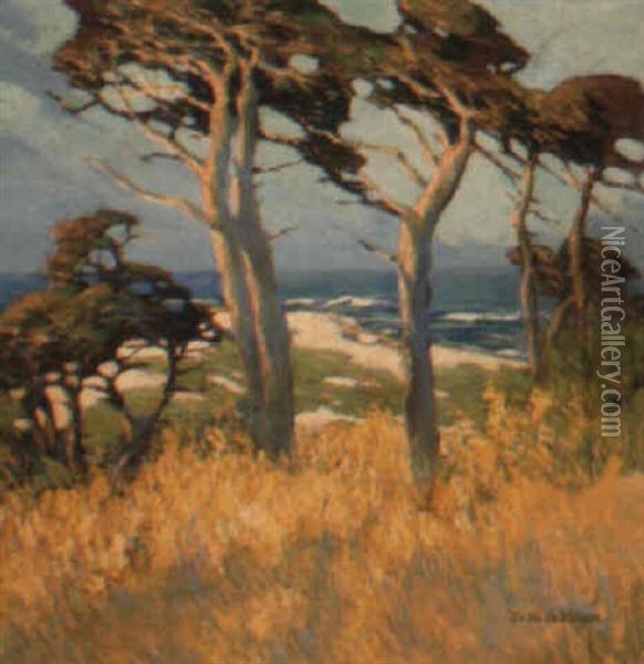 Near Point Lobos Oil Painting - Mary Deneale Morgan