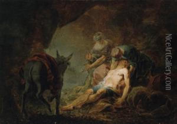 Thegood Samaritan Oil Painting - Johann Zick