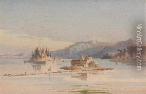 View Of Corfu Oil Painting - Angelos Giallina