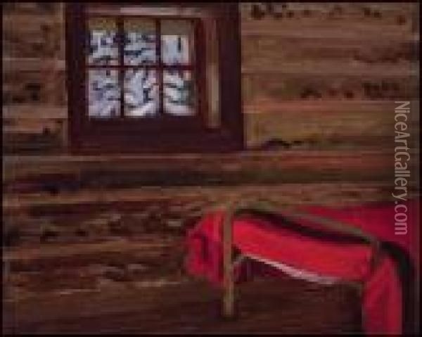 Cabin Window, O'hara Camp Oil Painting - James Edward Hervey MacDonald