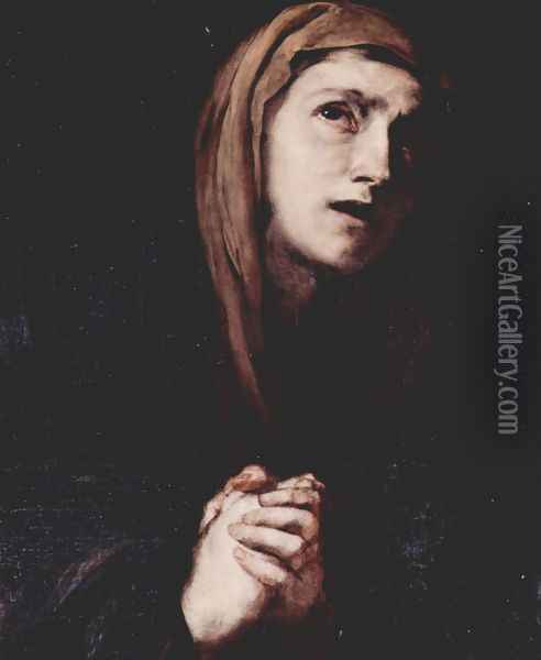 Pietà, Detail Oil Painting - Jusepe de Ribera